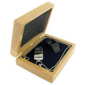 Deluxe Silver Whistle Gift Set in Oak Box